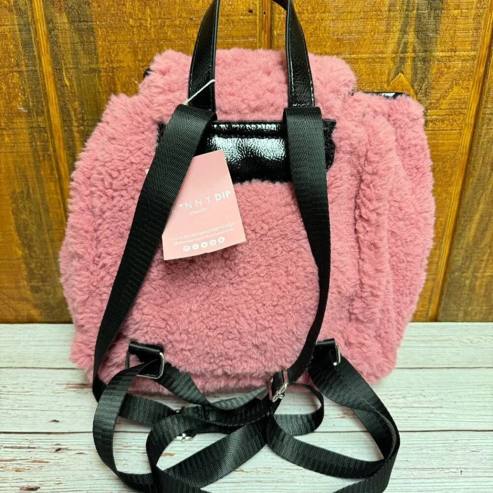 SKINNYDIP LONDON Scarlett Small Borg Backpack - Picture 2 of 3
